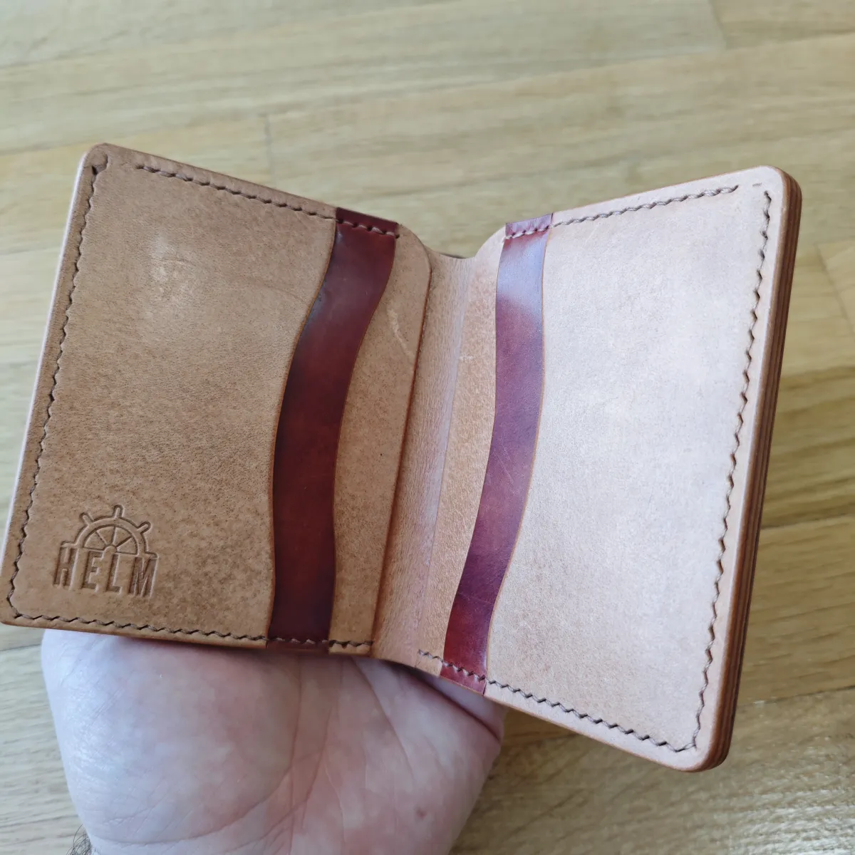 Ručno rađen kožni novčanik Rocado Shell Luca — 6