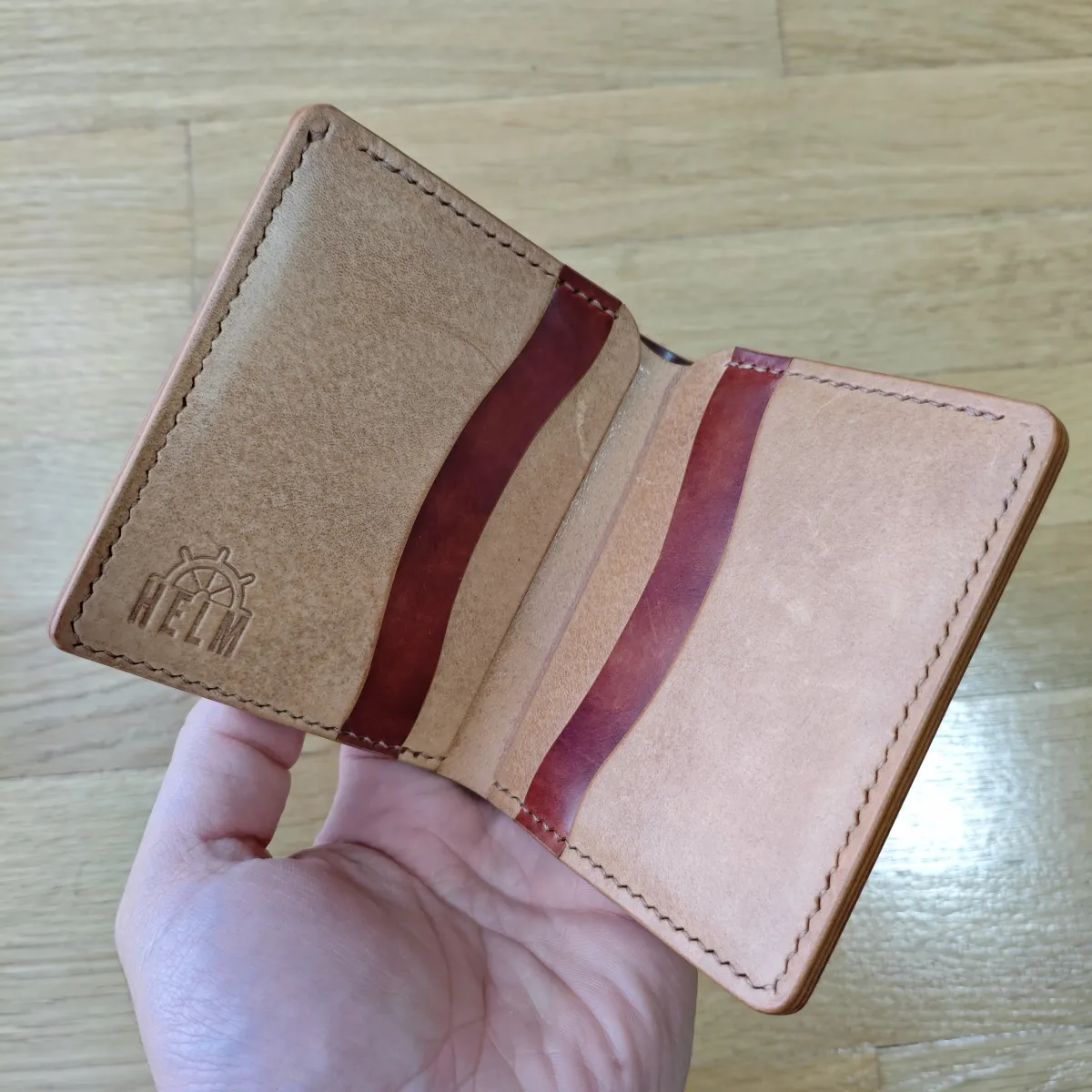 Ručno rađen kožni novčanik Rocado Shell Luca — 8