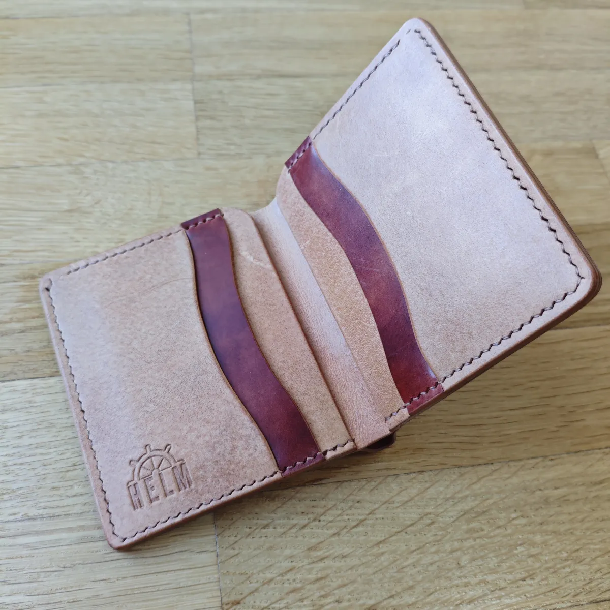 Ručno rađen kožni novčanik Rocado Shell Luca — 9