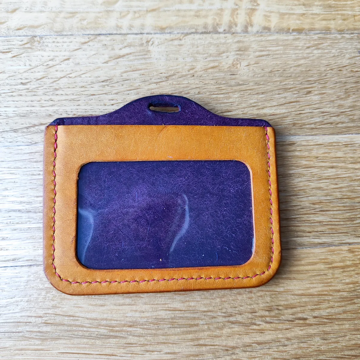 Kožni držač za kartice - prirodna koža ručni rad — 2