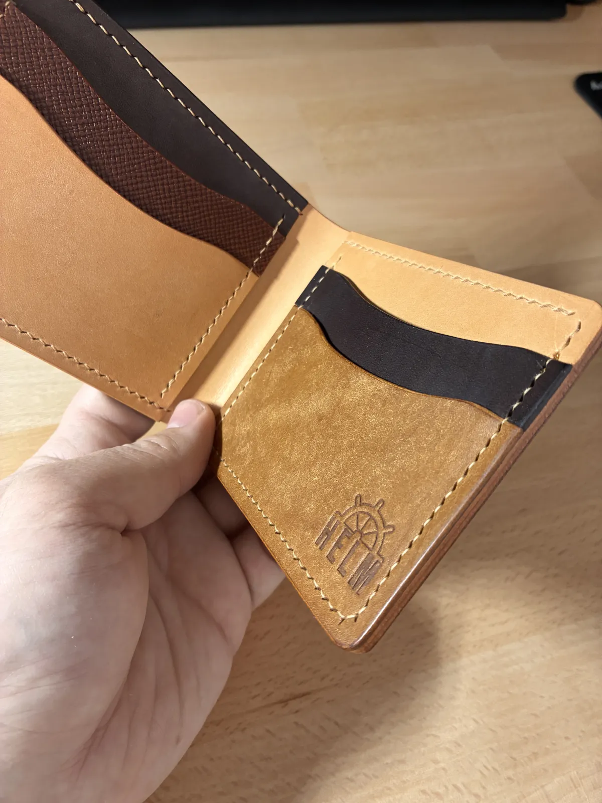 Kožni novčanik od prave italijanske prirodne kože bifold Luca