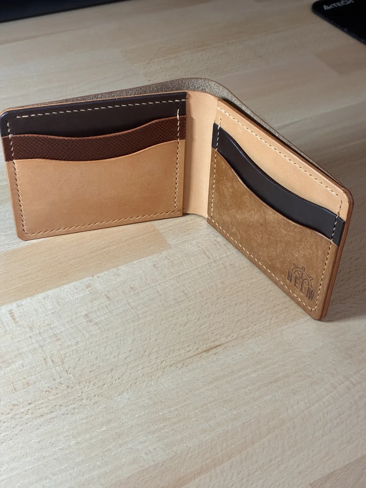 Kožni novčanik od prave italijanske prirodne kože bifold Luca — 6