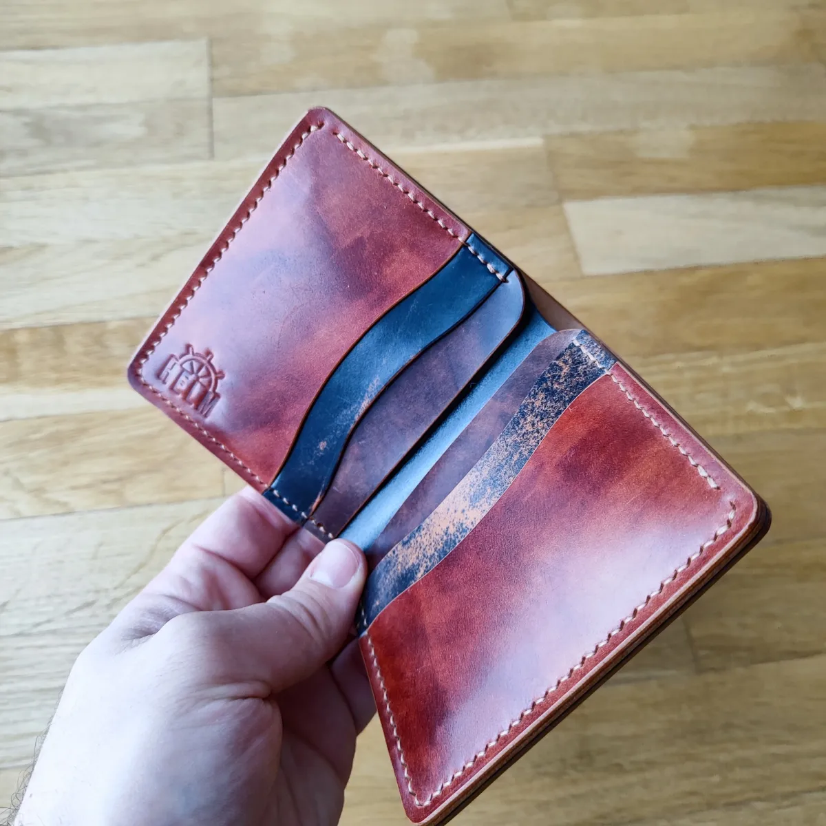 Ručno rađen kožni novčanik Rocado Shell Luca