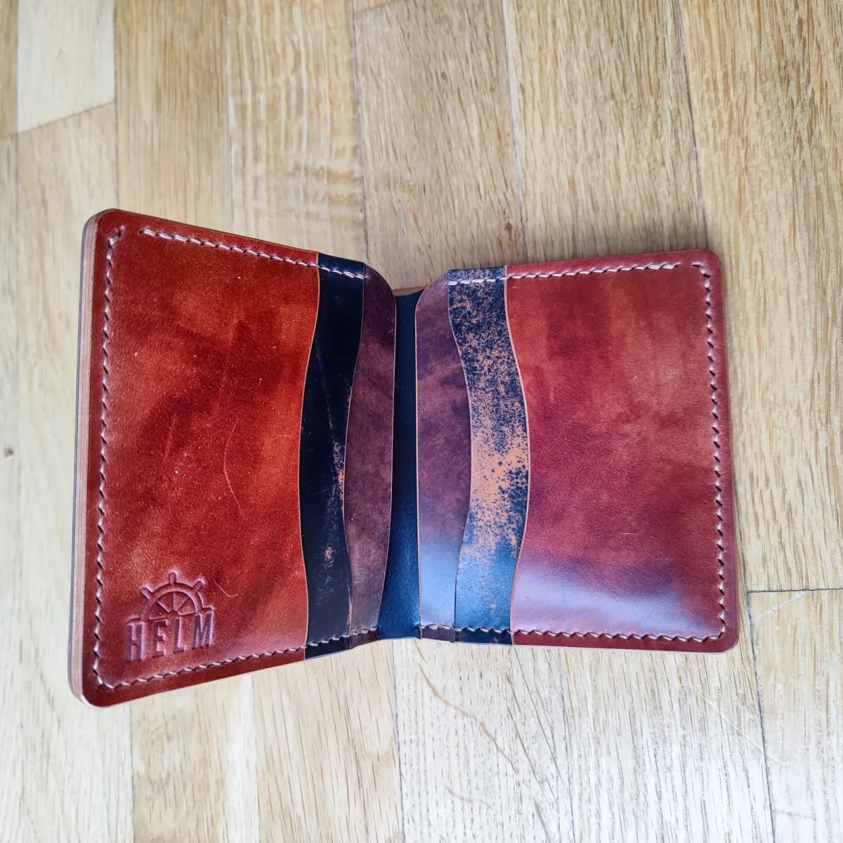 Ručno rađen kožni novčanik Rocado Shell Luca — 6