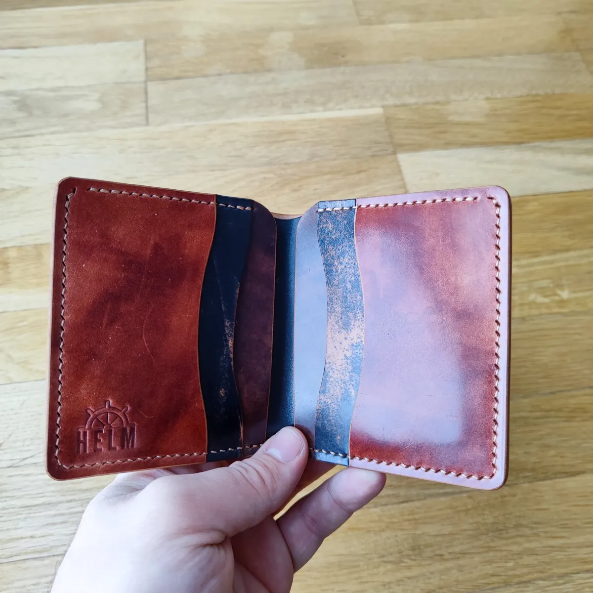 Ručno rađen kožni novčanik Rocado Shell Luca — 7