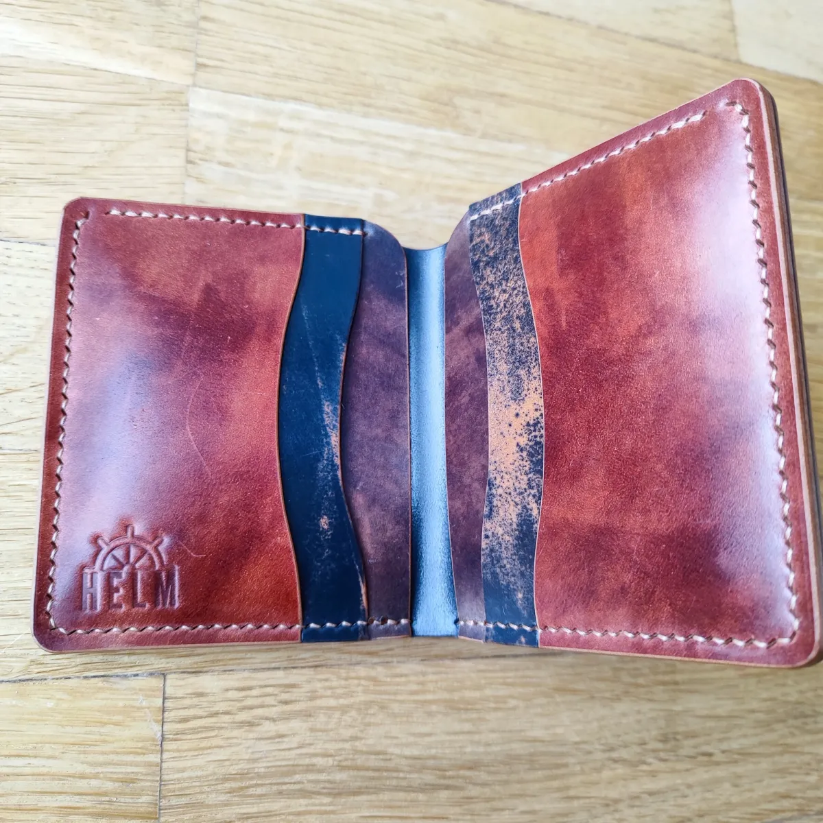 Ručno rađen kožni novčanik Rocado Shell Luca — 8