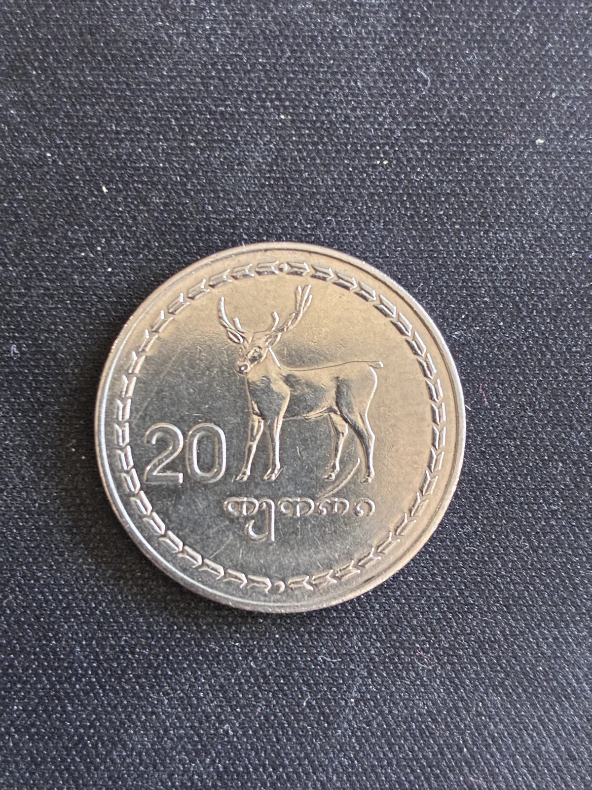 Kovanica od 20 tetri iz Republike Gruzije — 1
