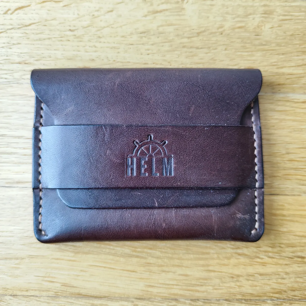 Novčanik Italijanska premium koža tamno smeđa, vintage stil — 4