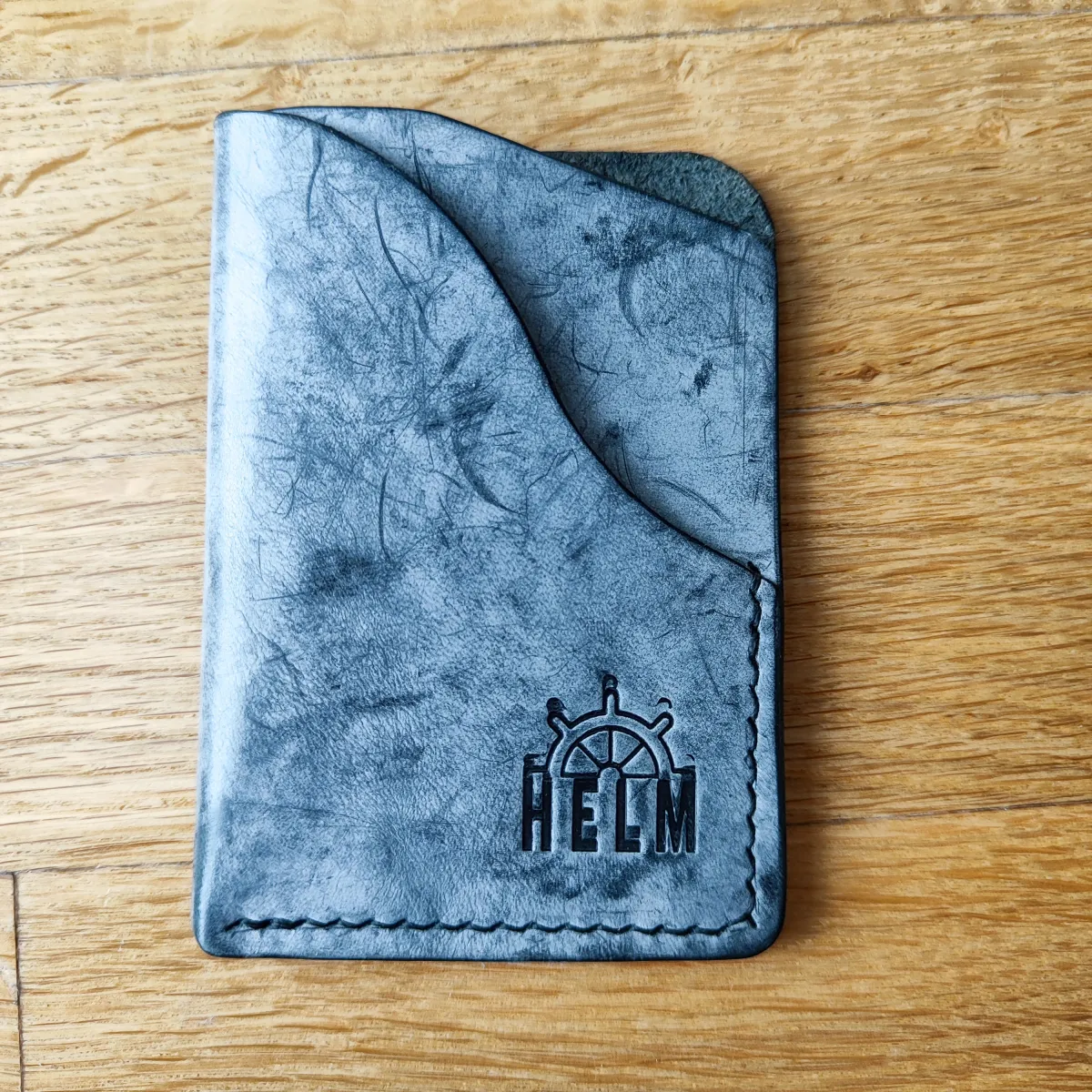 Novčanik Italijanska premium koža siva, marble efekat — 1