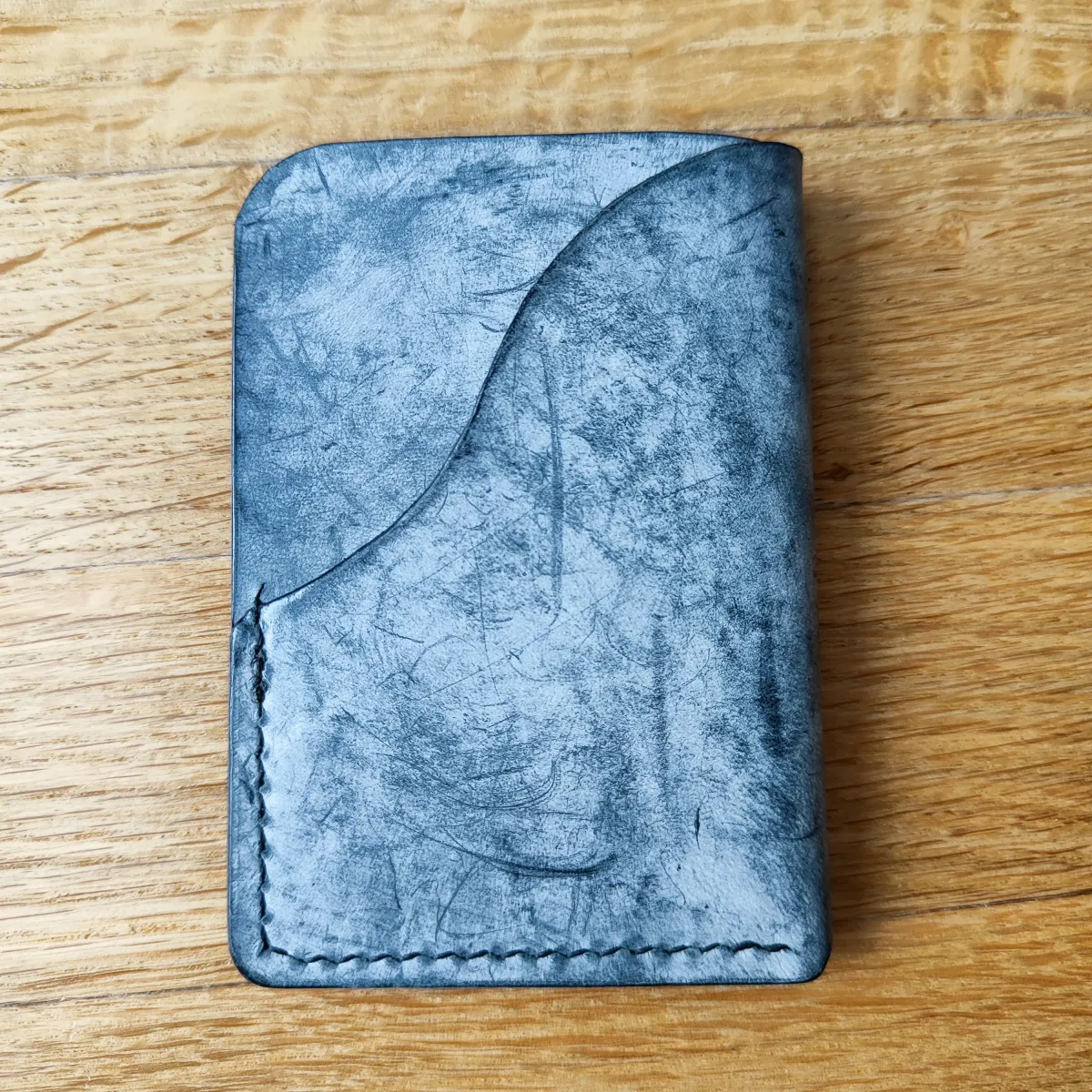 Novčanik Italijanska premium koža siva, marble efekat — 3