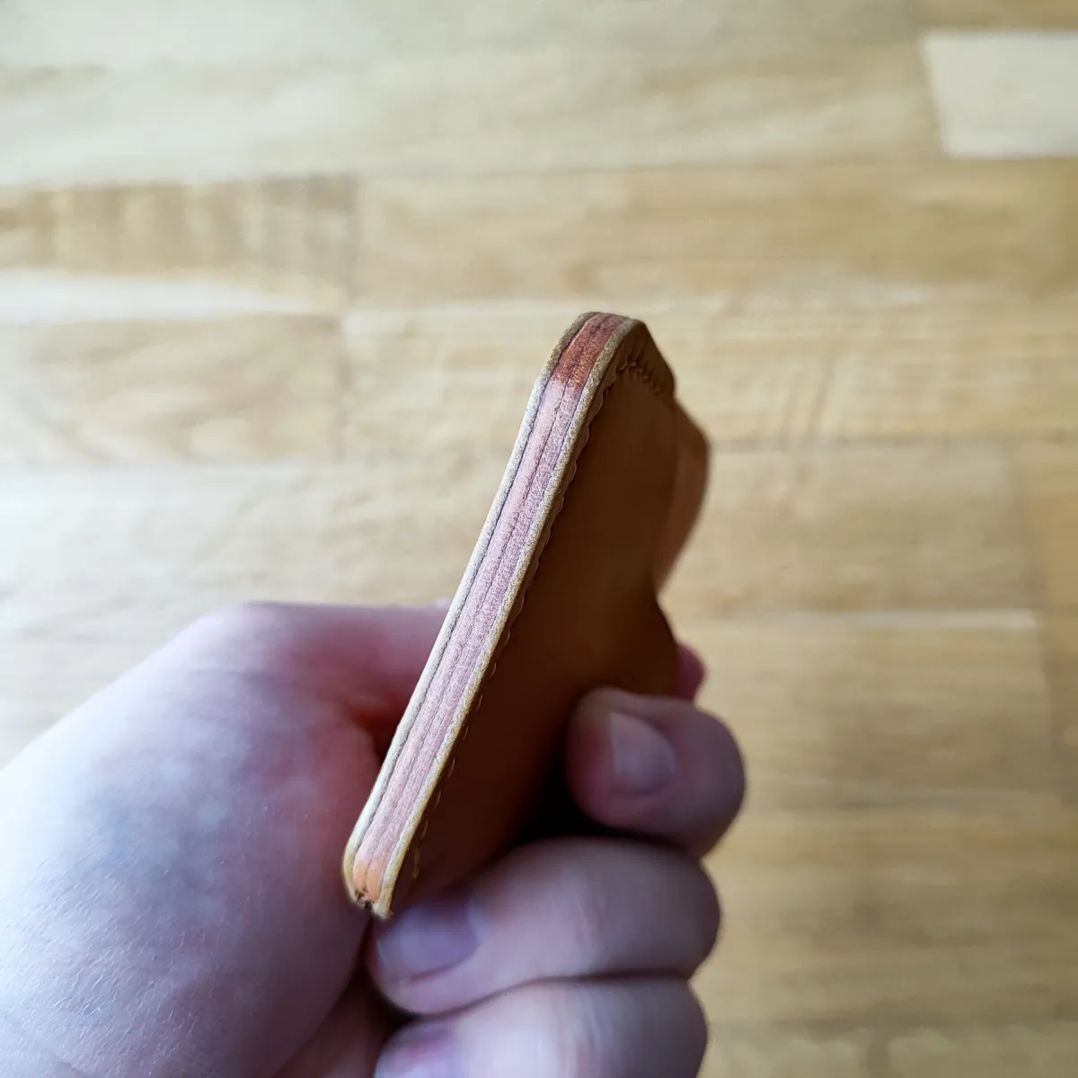 Novčanik Italijanska premium koža kamel braon, card holder — 3