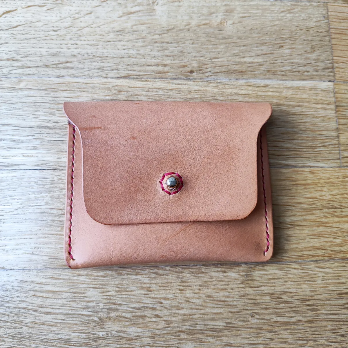 Novčanik Italijanska premium koža natural vegtan, sa kopčom — 1